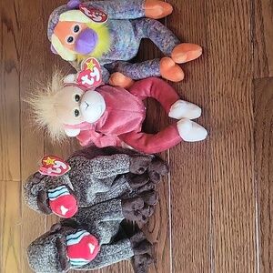 Ty Beanie Baby Monkey Set